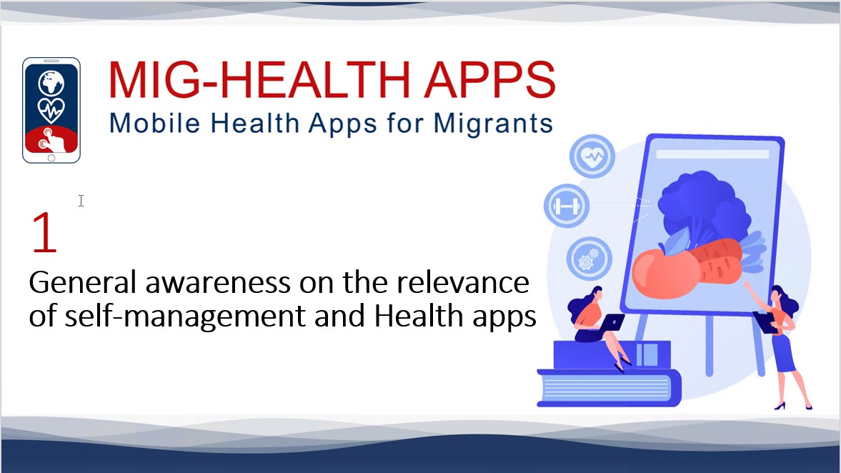 01 General awareness on the relevance of self-management and Health apps