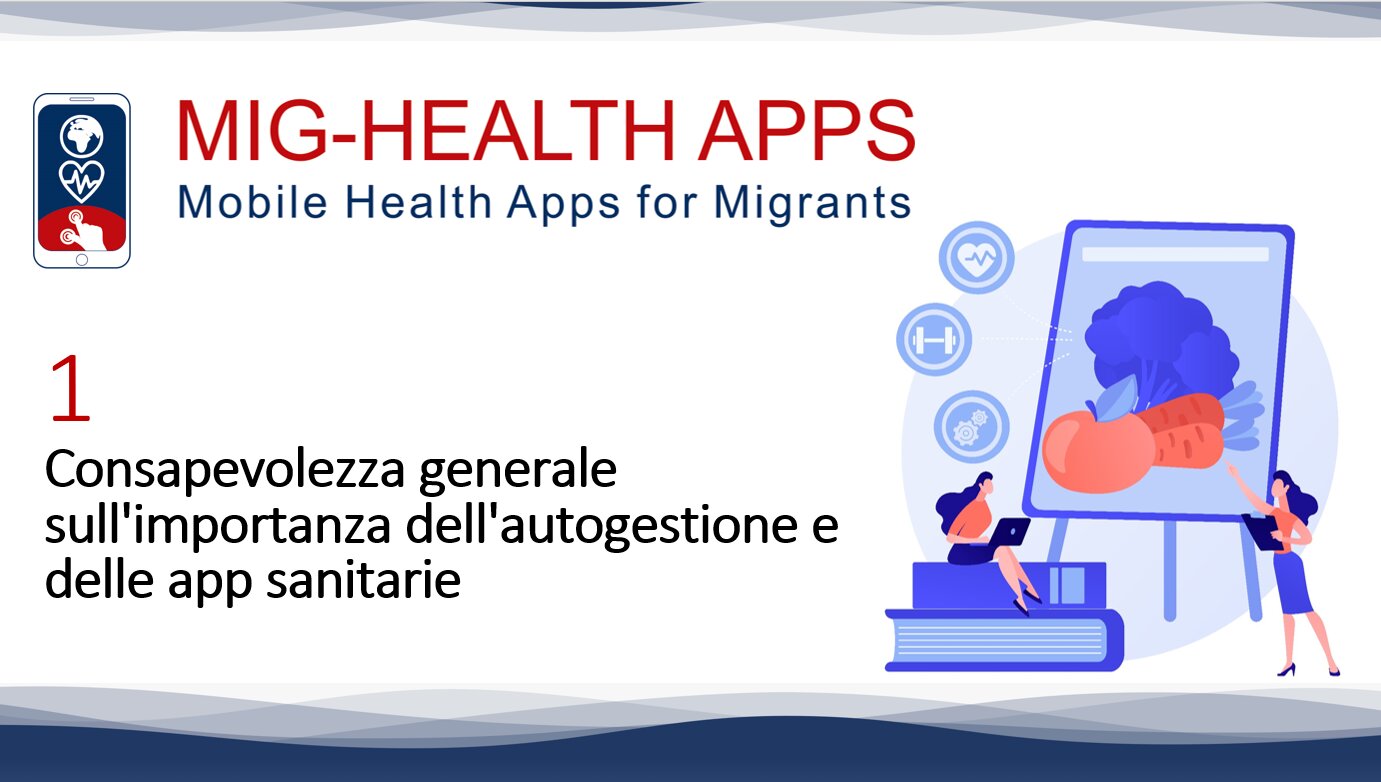 01 Consapevolezza generale sull’importanza delle app per la salute e di autogestione